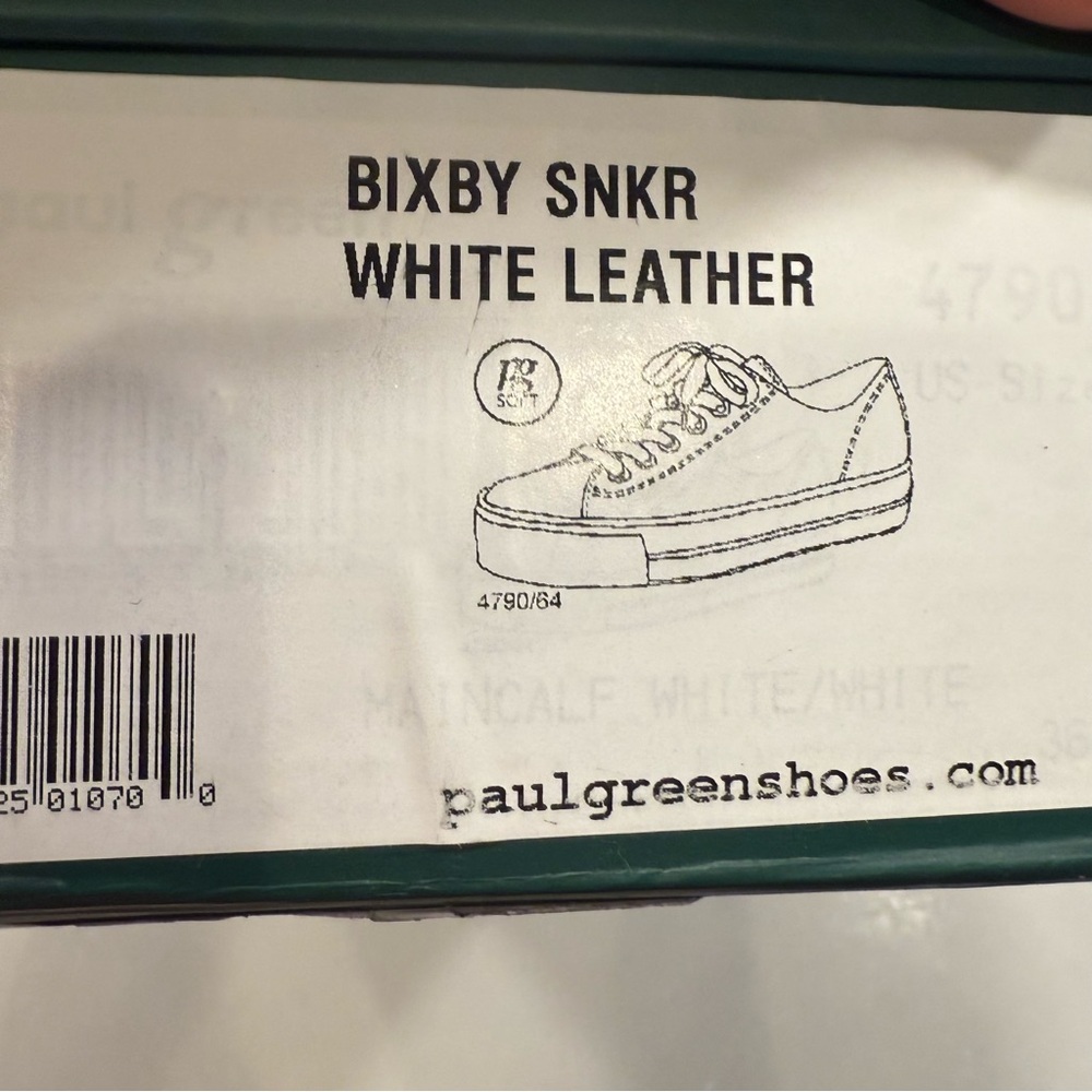 Paul Green Bixby Women’s Platform Sneakers White Leather Lace Up Sz 7.5 NIB - Picture 10 of 10